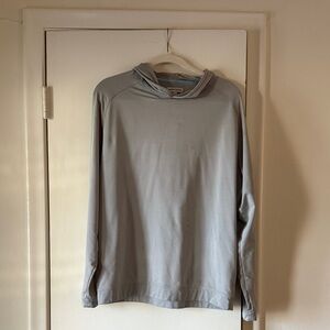 Peter Millar Light Gray Hooded Top